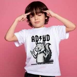 White Graphic Kids T-Shirt